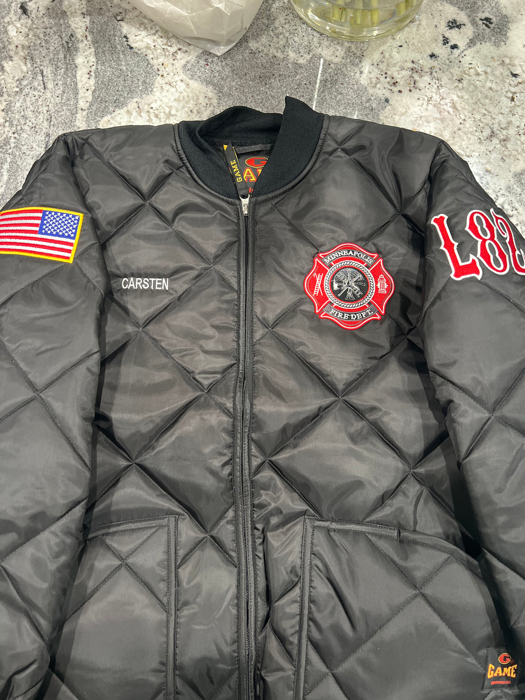 1221-J Bravest Diamond Quilt Jacket